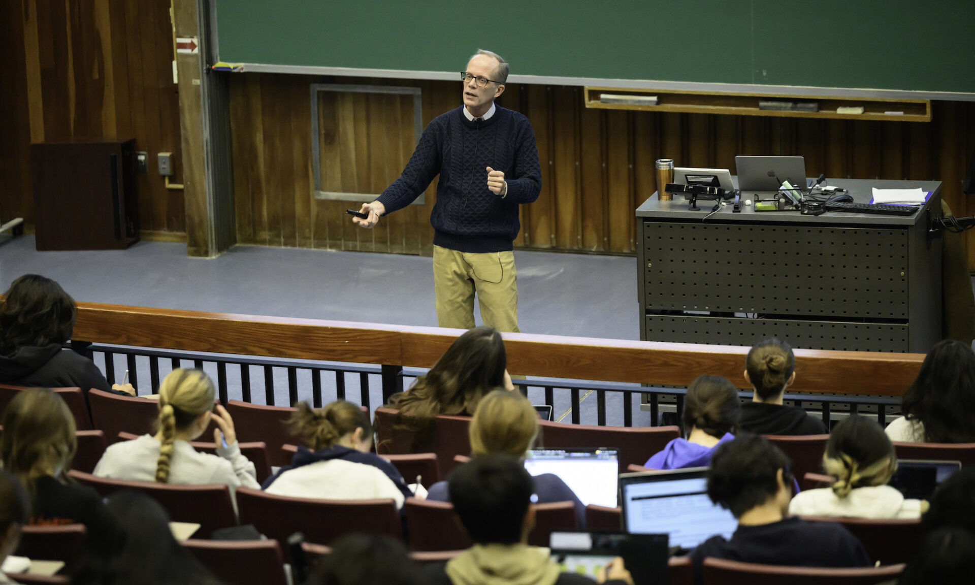 Michael Clark leads the class Principles of Biology.