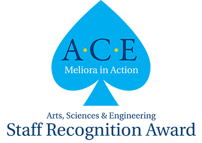 ACE staff award logo.