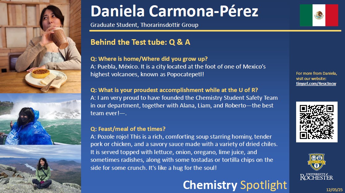 A graphic image displaying some of the person's spotlight details.