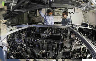 interior of laser lab