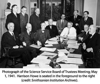 Photo of the Science Service Board of Trustees meeting, May 1, 1941