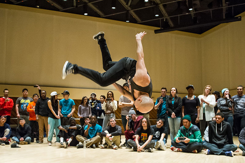 Dancers performing
