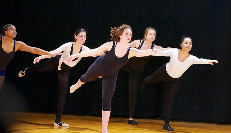 Dancers performing