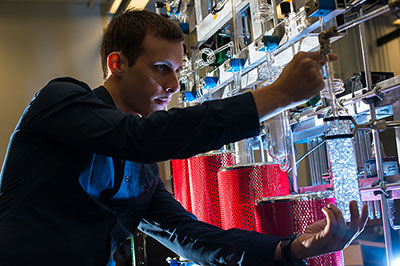 Student in Petrenko Ice Lab