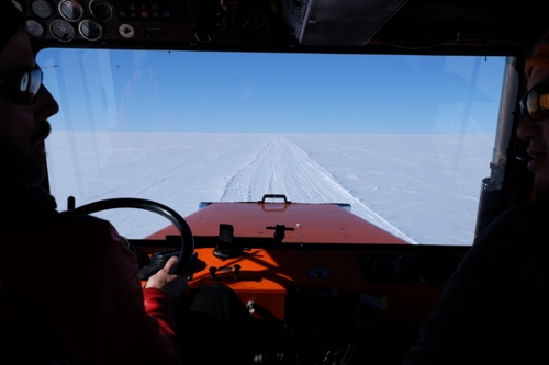 Driving over the Greenland Ice Sheet