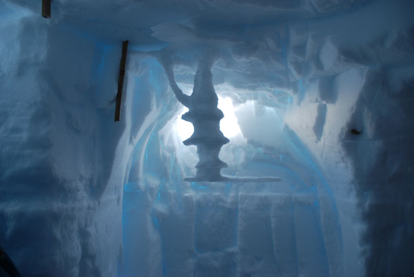 Ice features formed by anomalous summer 2012 melt at Summit, Greenland