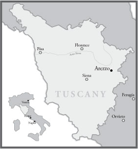 Map of Tuscany
