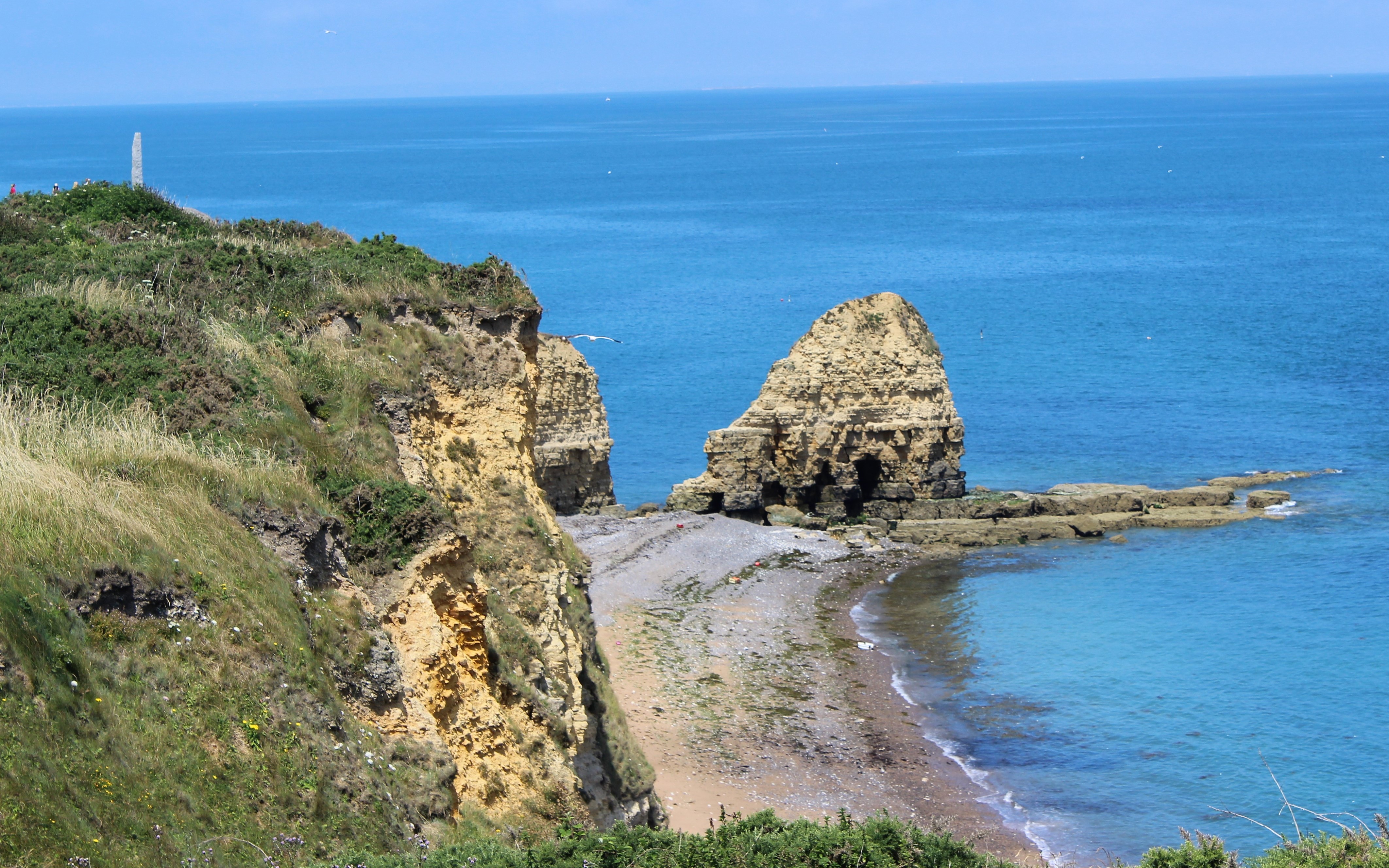 seashore and stone ruins