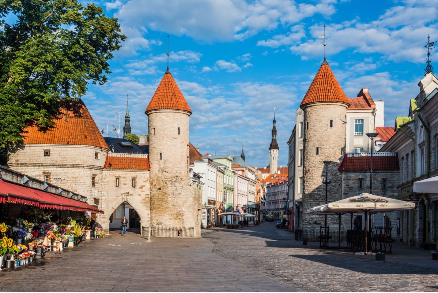 A street view of Tallinn.