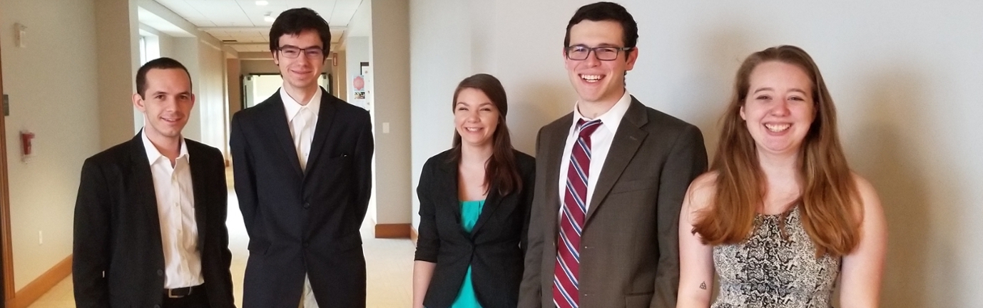 A group of philosophy students who participated in the 2019 Ethics Bowl.