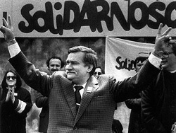 Lech Walesa at Gdańsk Shipyard