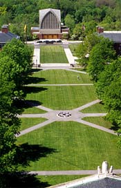 Aerial view of Eastman Quad.