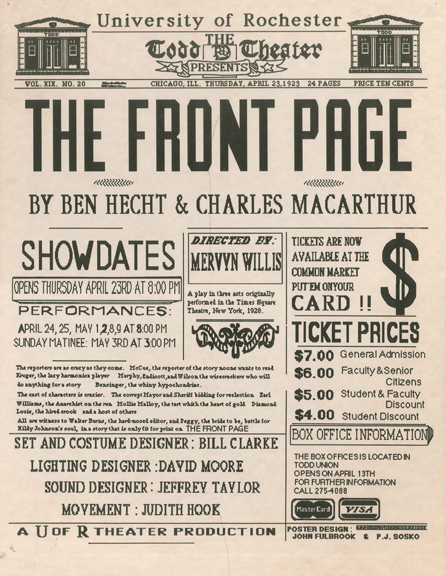 Poster for the production