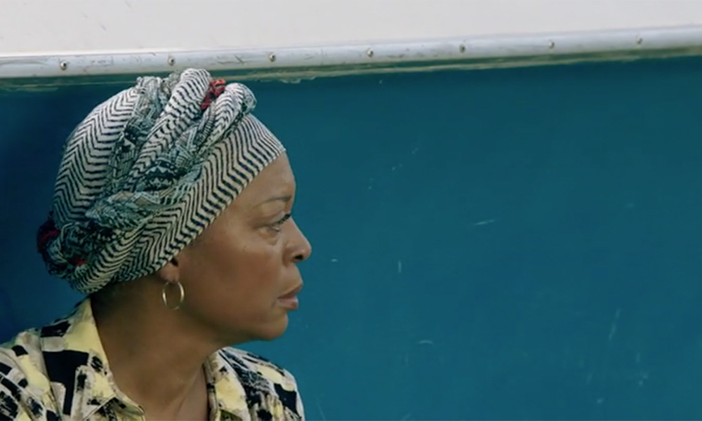 Close-up shot of Tina Lifford as Violet Bordelon in “Queen Sugar,” a television series created by Ava Duvernay.