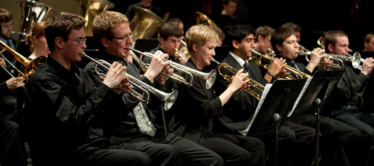 A performance by the brass choir.