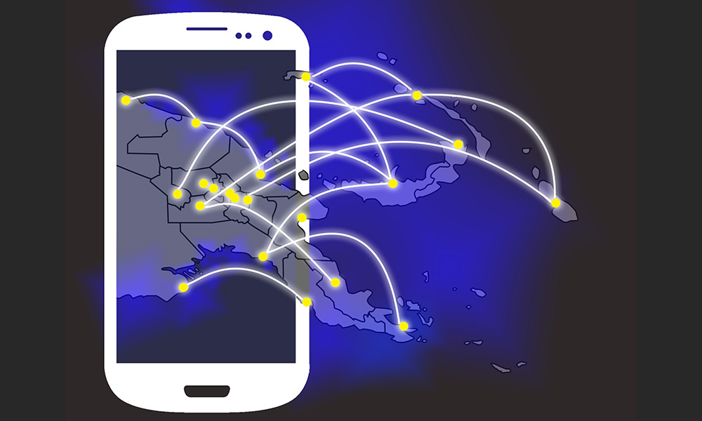 Cell phone illustration