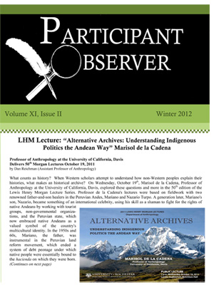 Participant Observer Cover