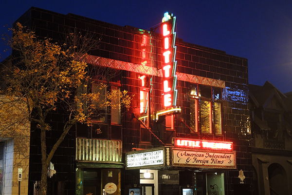 The exterior of the Little Theater on East Avenue in Rochester.