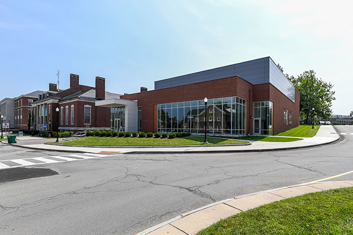 Sloan Performing Arts Center is pictured shortly after completion.