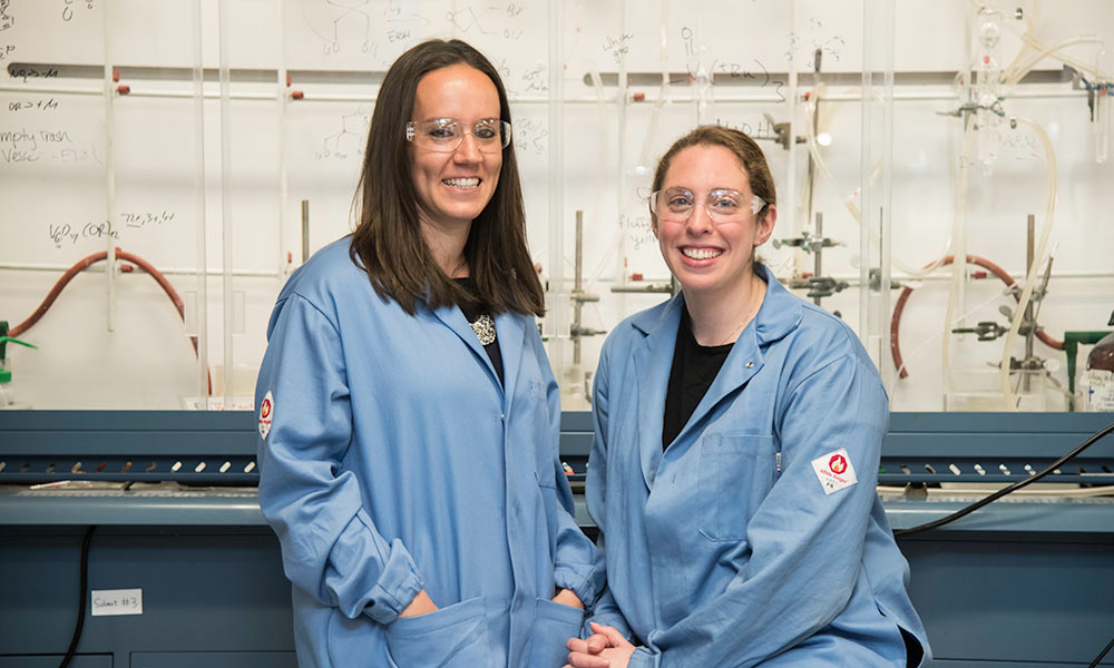 Prof. Ellen Matson and PhD student Brittney Petel