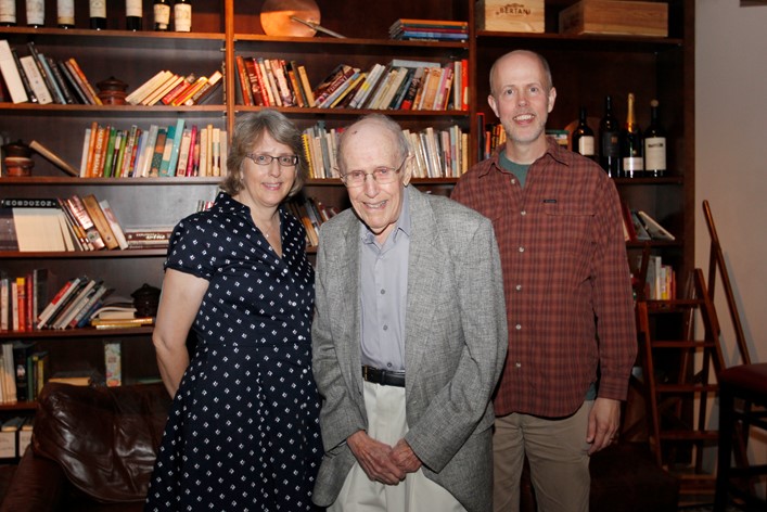 Prof. Saunders with his son and daughter