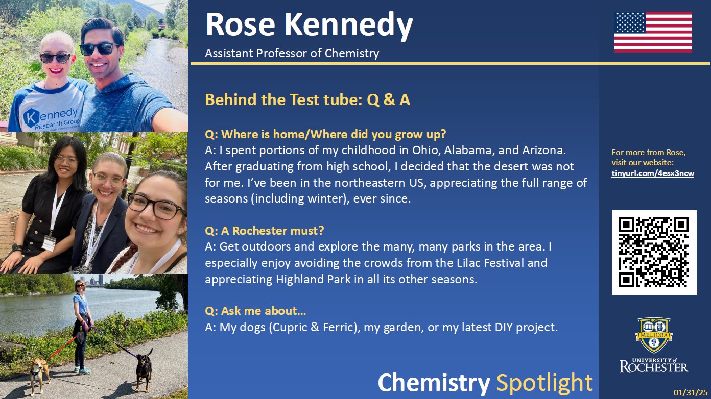 A poster featuring the person's image and the answer to three profile questions, written on page.
