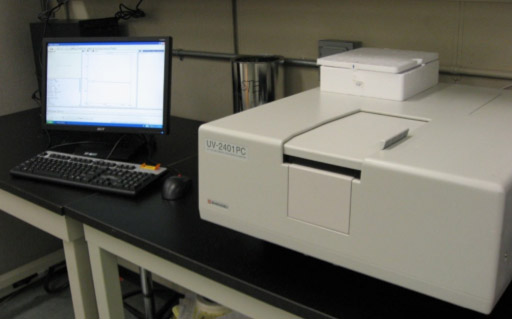 Shimadzu UV-VIS spectrometer