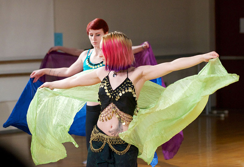 Dancers performing