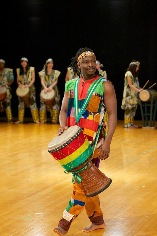 Dancer performing