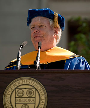 Thaler at commencement