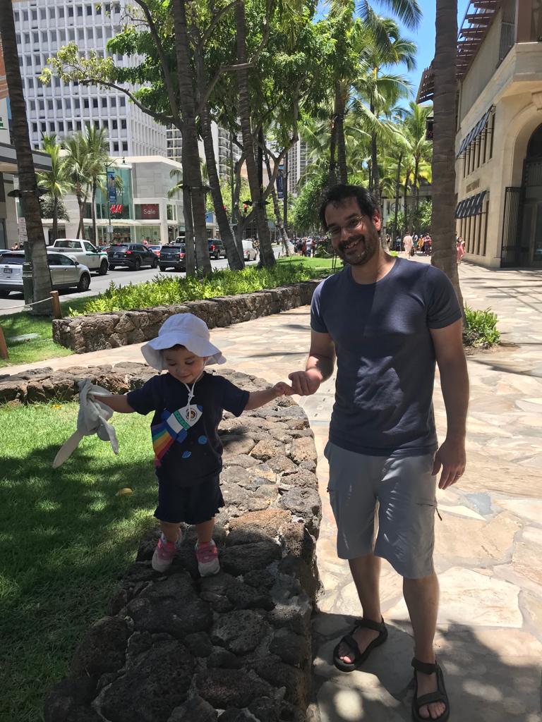 Dustin Trail and his daughter