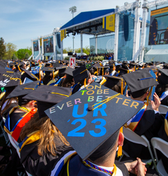 Students at the 2023 Commencement ceremony / Lauren Petracca