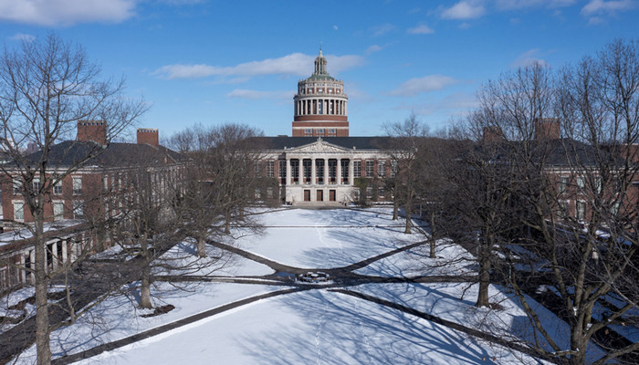 Photo of Eastman Quad in winter time