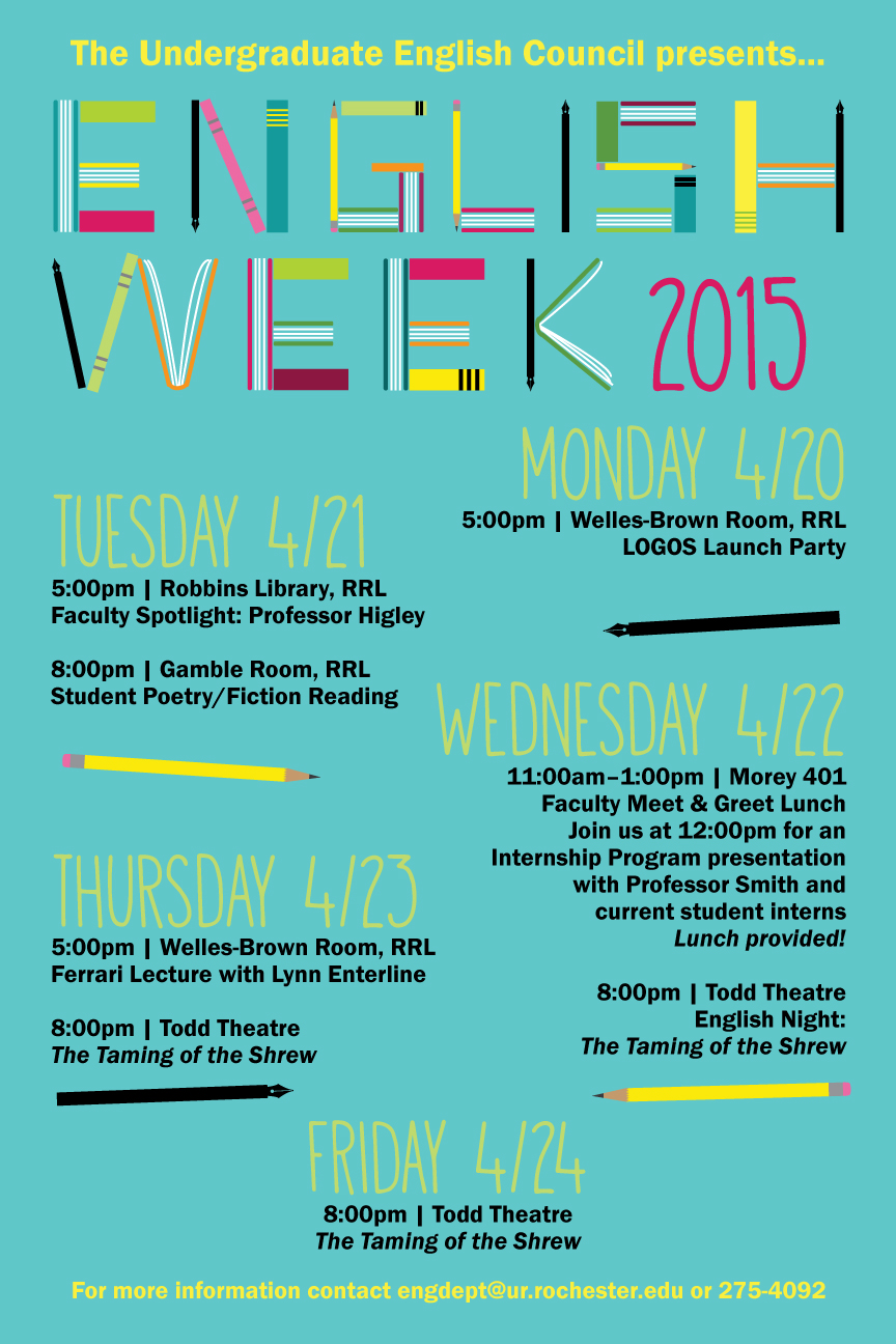 English Week 2015 poster