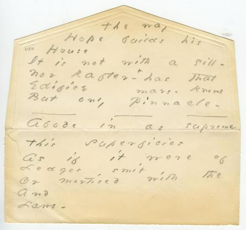 Emily Dickinson manuscript, Amherst College