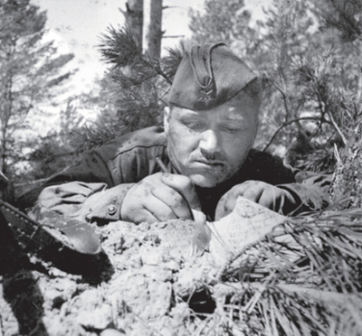 Red Army soldier writes home during World War II. 