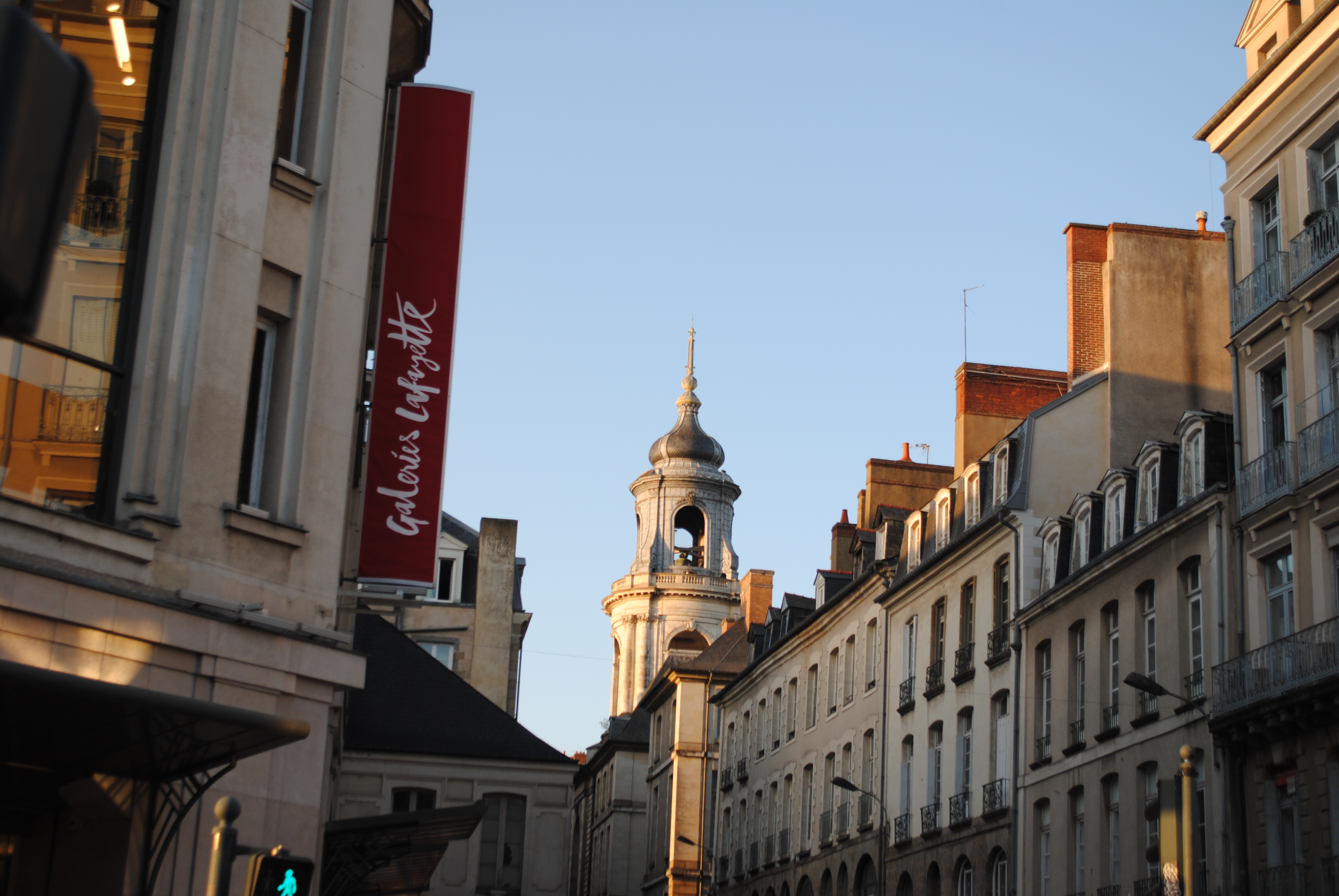 buildings and tower with blue sky