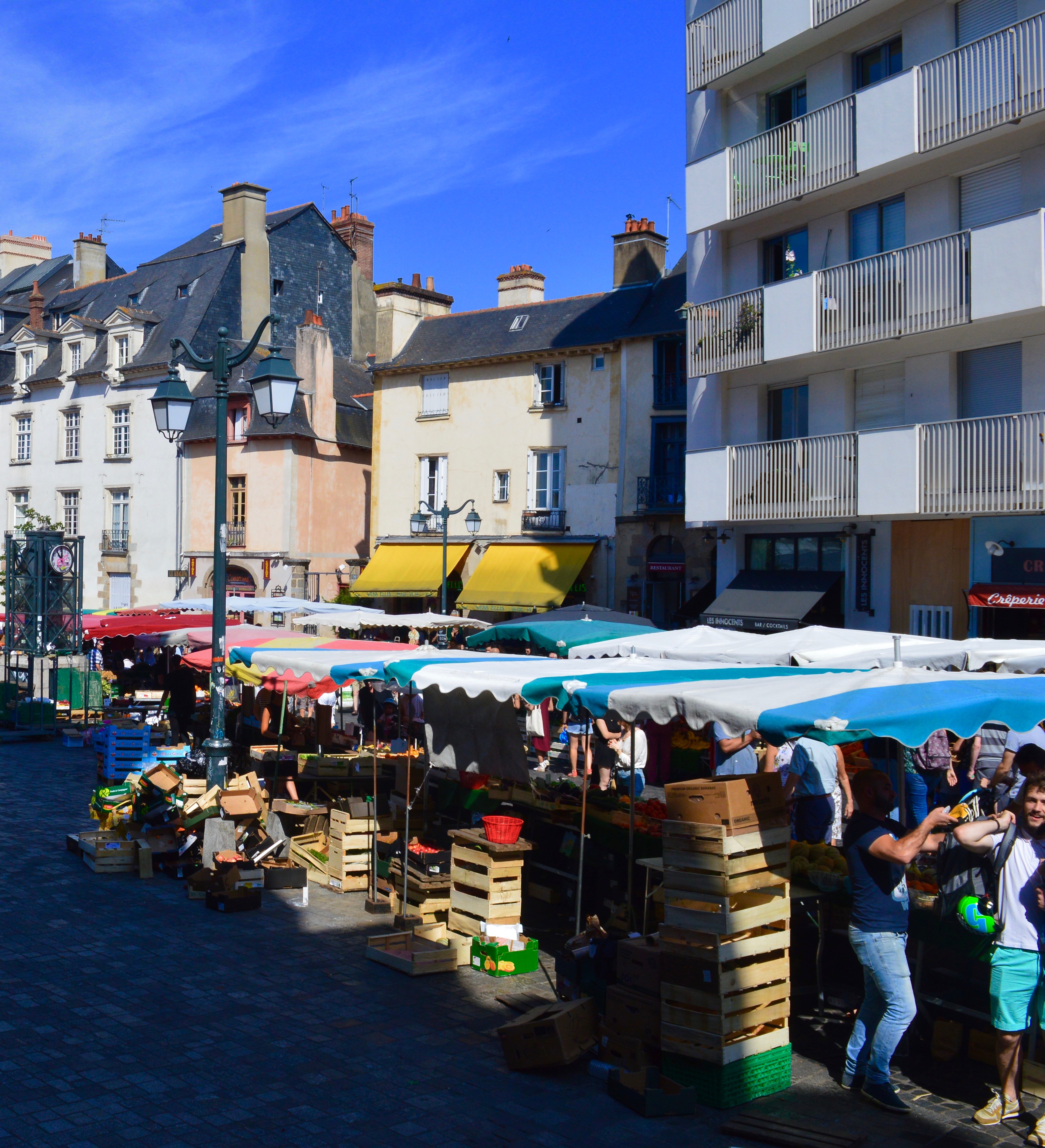 public market in rennes, france