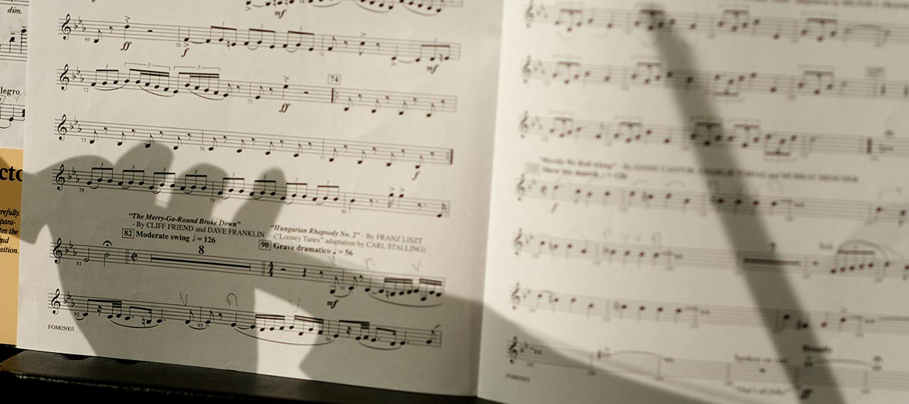 Sheet music.