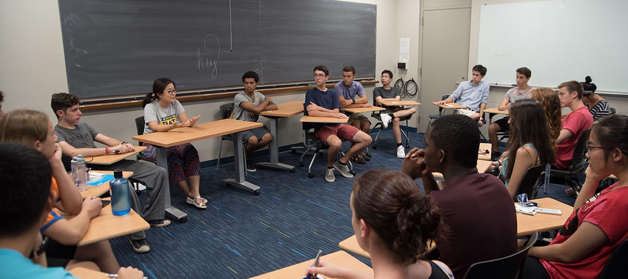 Students in a class.