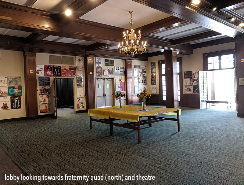 Lobby looking north towards theatre