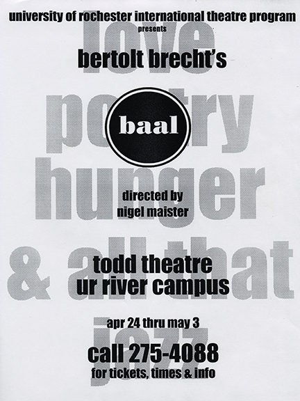 Poster for the production