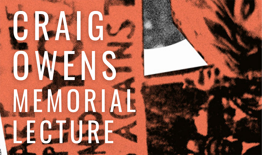 Craig Owens Memorial Lecture banner